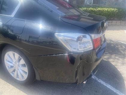 2015 Honda that was involved in an accident